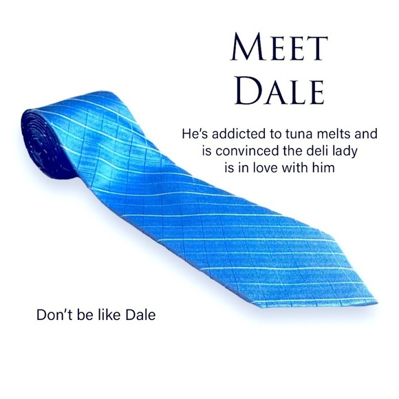 Apt.9 Men’s Blue Diamond Tie! Aka Dale - Picture 1 of 2